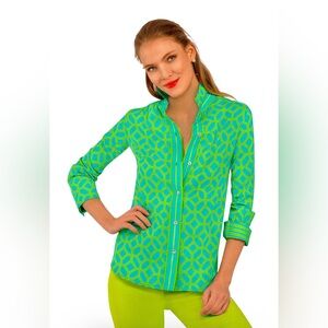 Gretchen Scott blouse
Cotton Boyfriend Shirt - Lucy In The Sky With Diamonds